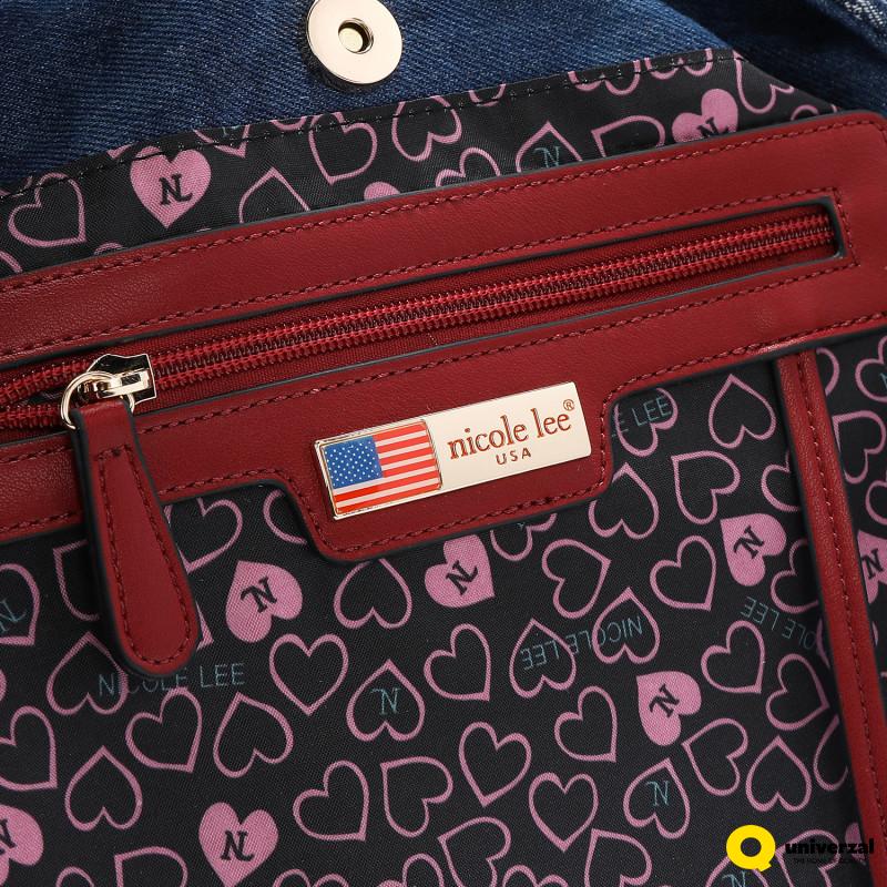 TORBA NICOLE LEE JS17044 DENIM PATCH FW2024 