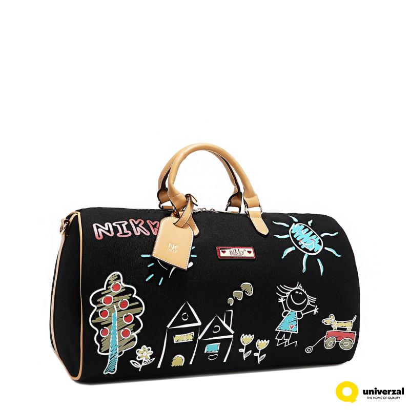 TORBA PUTNA NIKKY NK12837 BLACK FW2024 