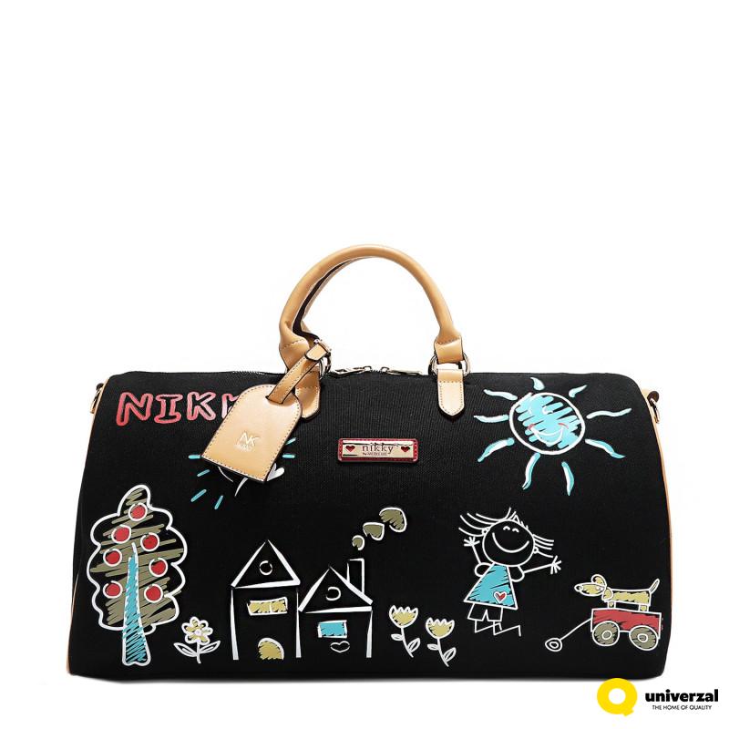 TORBA PUTNA NIKKY NK12837 BLACK FW2024 