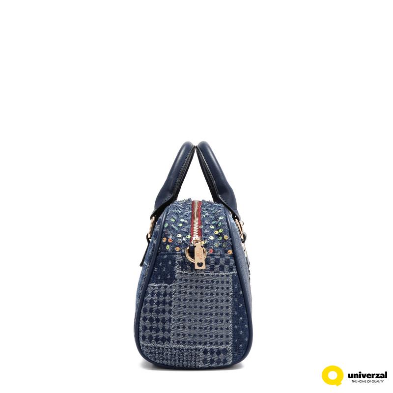 TORBA NICOLE LEE JS17045 DENIM PATCH FW2024 