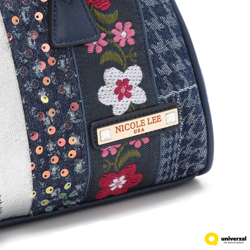 TORBA NICOLE LEE JS17045 DENIM PATCH FW2024 
