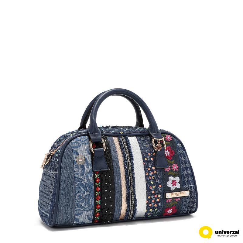 TORBA NICOLE LEE JS17045 DENIM PATCH FW2024 