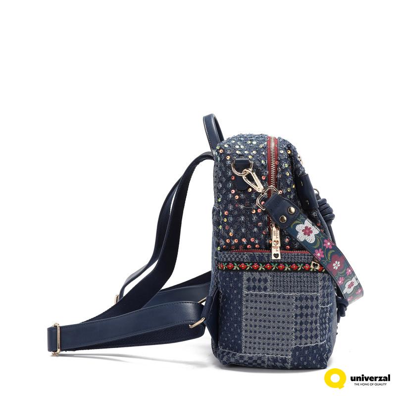 TORBA NICOLE LEE JS17046 DENIM PATCH FW2024 