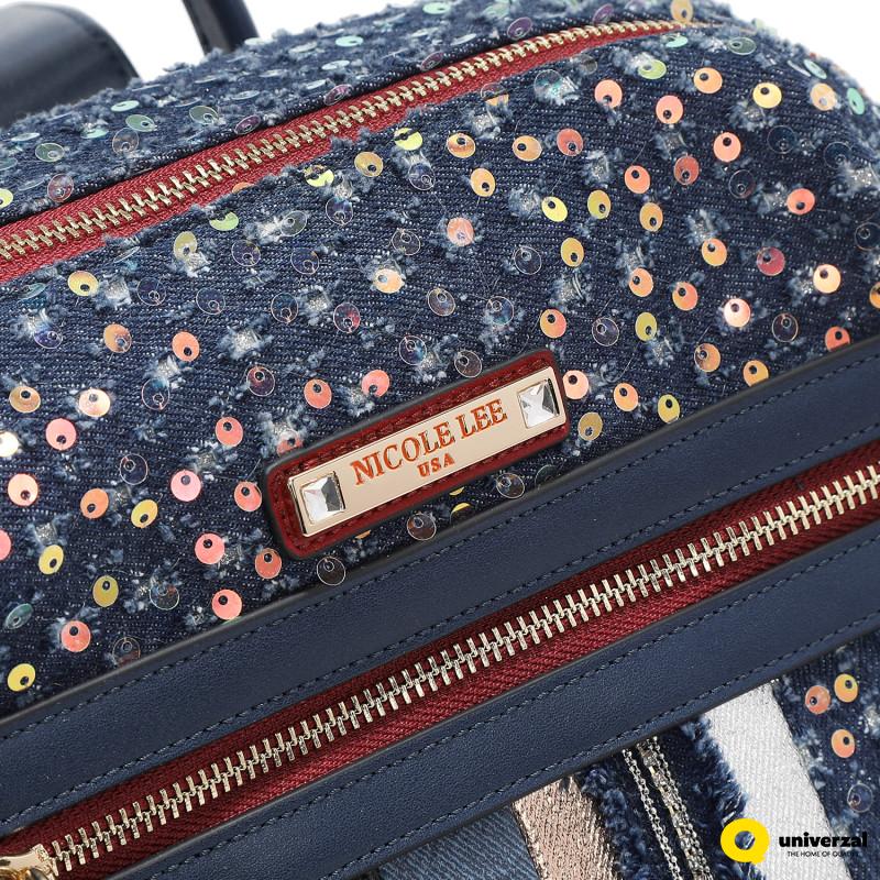 TORBA NICOLE LEE JS17046 DENIM PATCH FW2024 