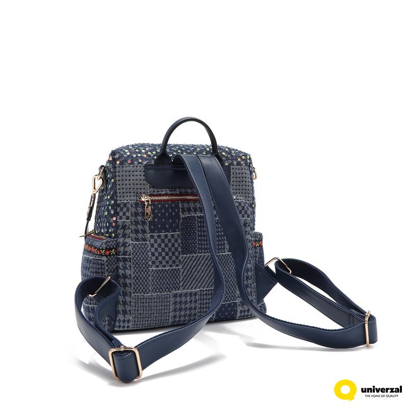 TORBA NICOLE LEE JS17046 DENIM PATCH FW2024 
