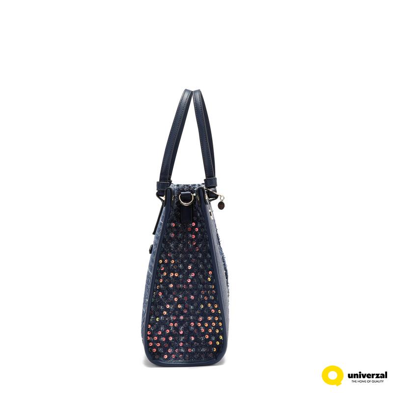 TORBA NICOLE LEE JS17047 DENIM PATCH FW2024 
