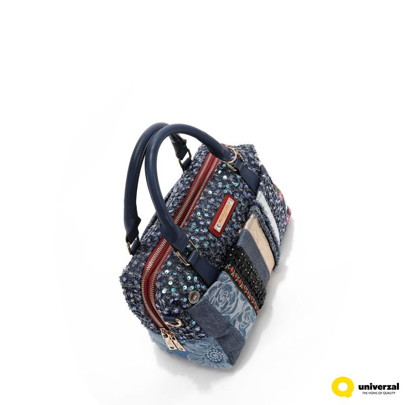 TORBA NICOLE LEE JS17051 DENIM PATCH FW2024 