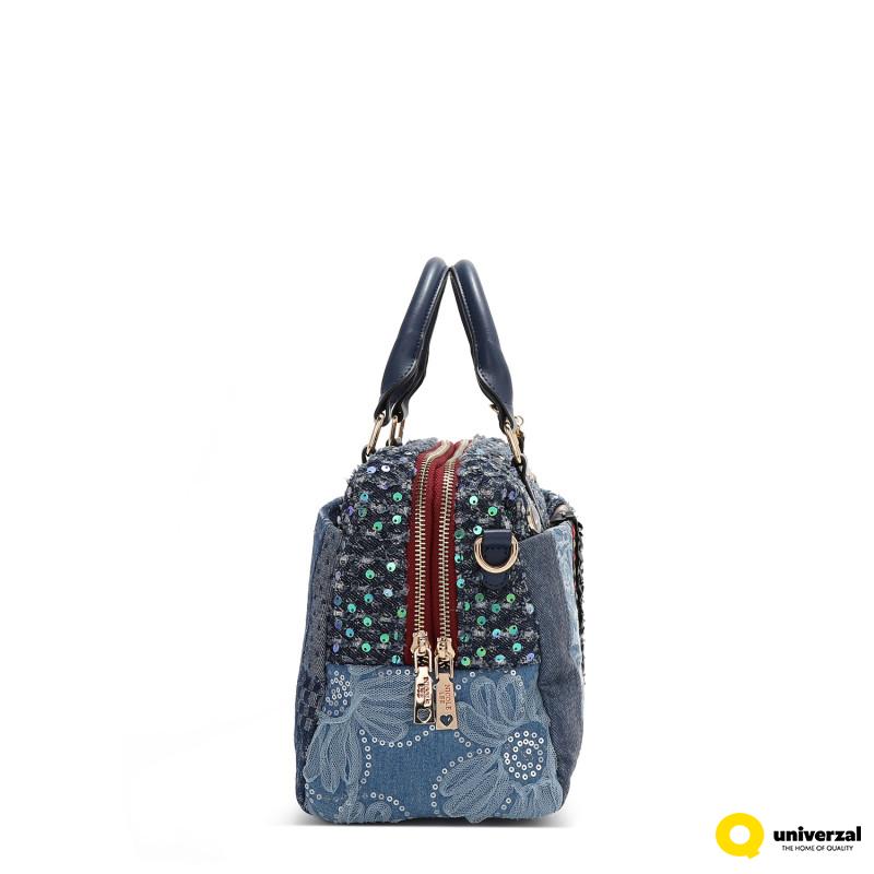 TORBA NICOLE LEE JS17051 DENIM PATCH FW2024 