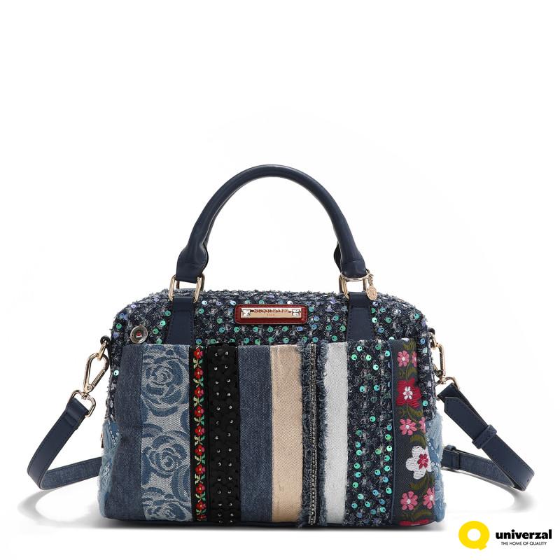 TORBA NICOLE LEE JS17051 DENIM PATCH FW2024 
