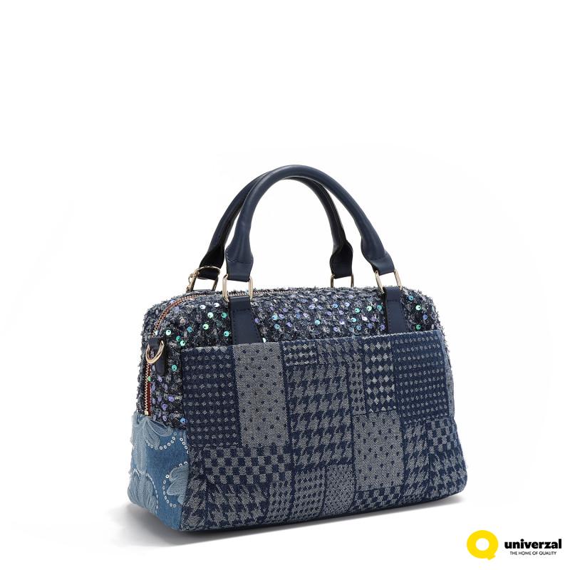 TORBA NICOLE LEE JS17051 DENIM PATCH FW2024 