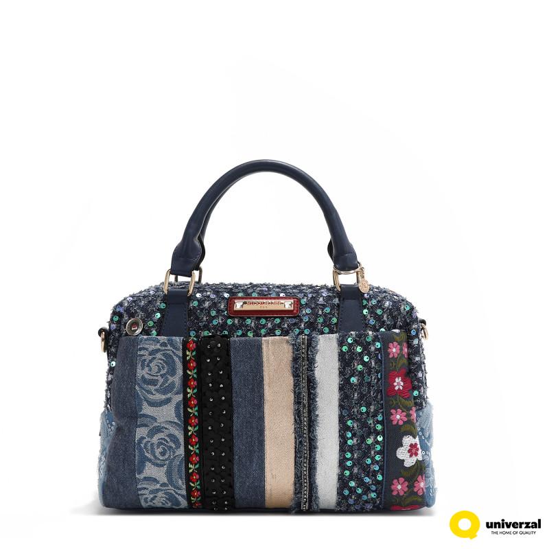 TORBA NICOLE LEE JS17051 DENIM PATCH FW2024 
