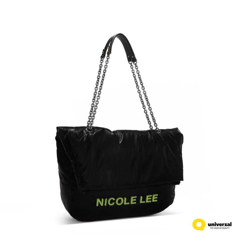 TORBA NICOLE LEE P17016 BLACK FW2024 