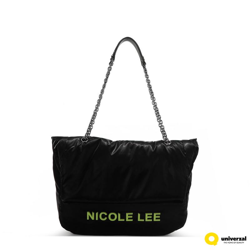 TORBA NICOLE LEE P17016 BLACK FW2024 
