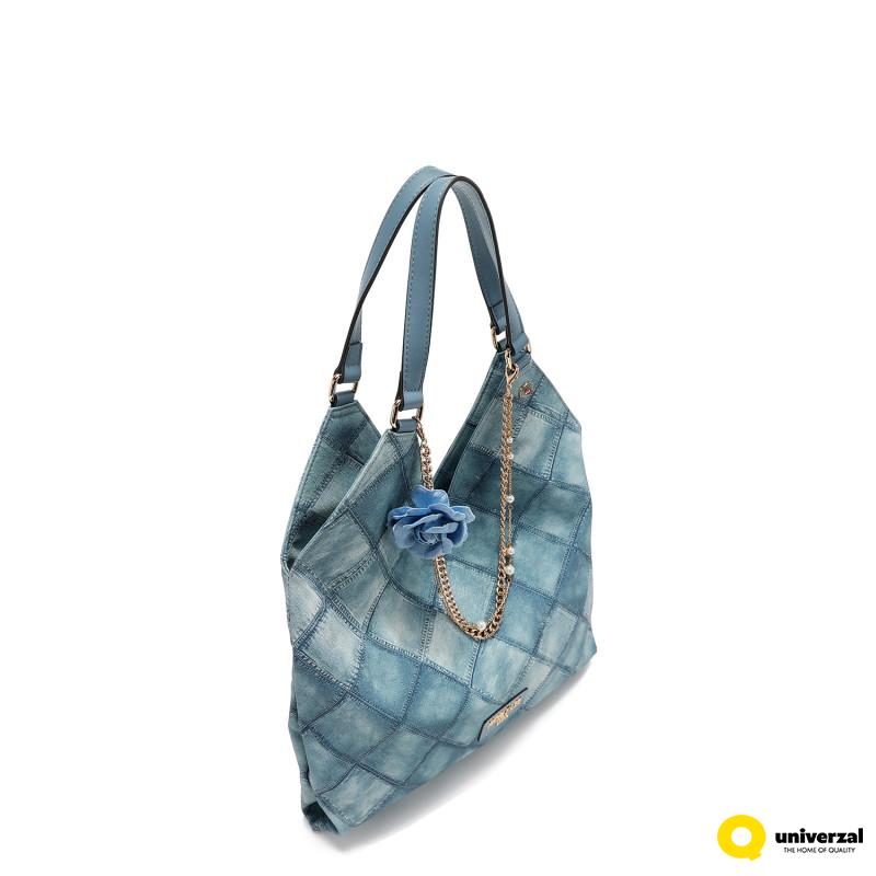 TORBA NICOLE LEE P17089 BLUE CHAIN FW2024 