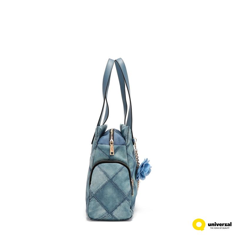 TORBA NICOLE LEE P17091 BLUE CHAIN FW2024 