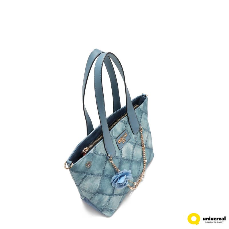 TORBA NICOLE LEE P17093 BLUE CHAIN FW2024 