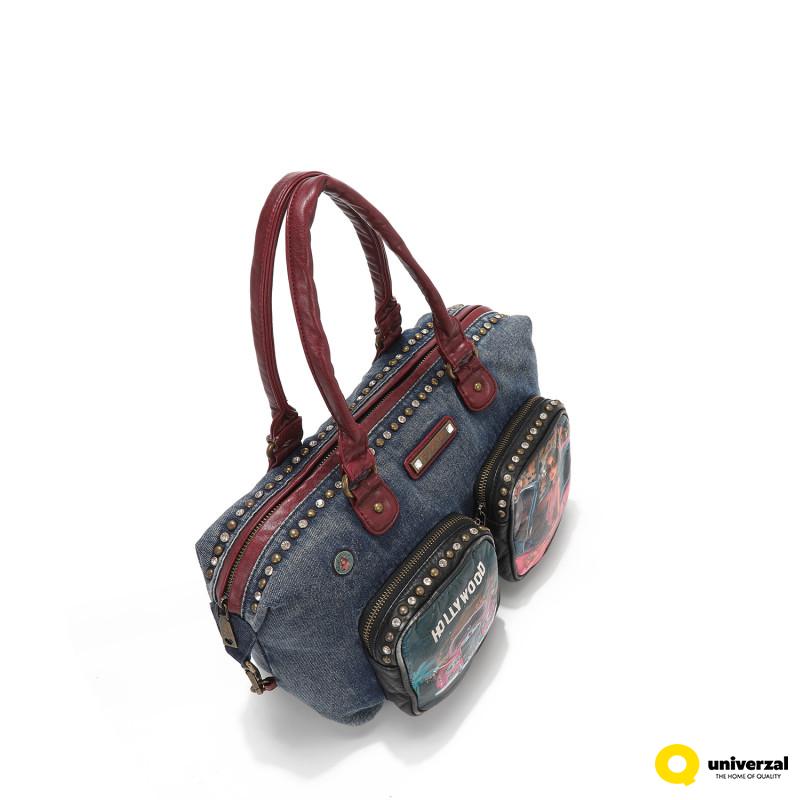 TORBA NICOLE LEE JS17130 DENIM HOLLYWOOD DRIVE FW2024 