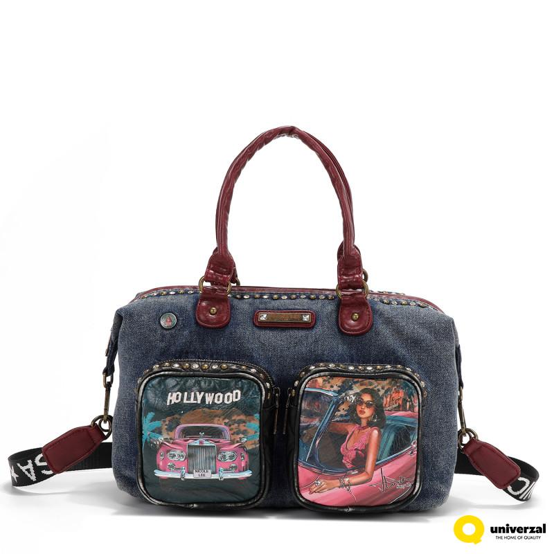 TORBA NICOLE LEE JS17130 DENIM HOLLYWOOD DRIVE FW2024 
