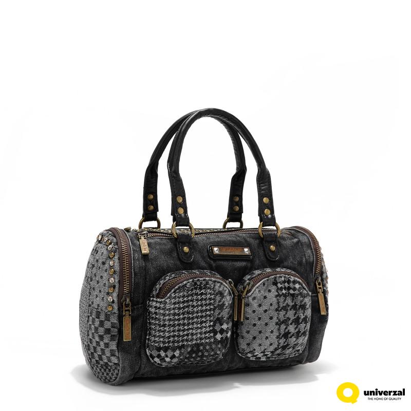TORBA NICOLE LEE JS17135 DENIM BLACK FW2024 