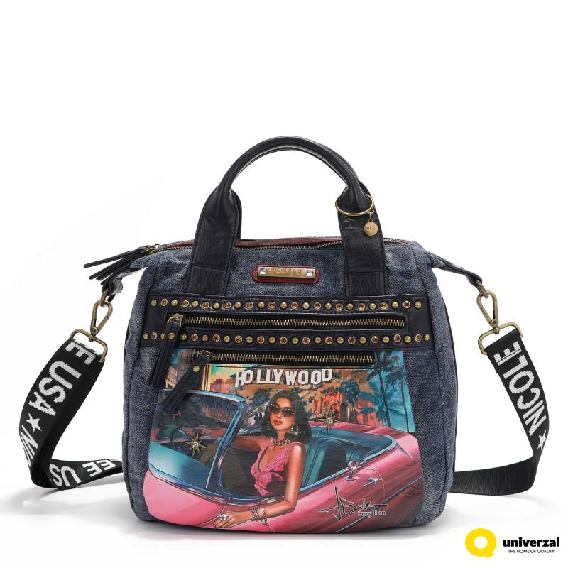 TORBA NICOLE LEE DENIM JS17139 HOLLYWOOD DRIVE FW2024 
