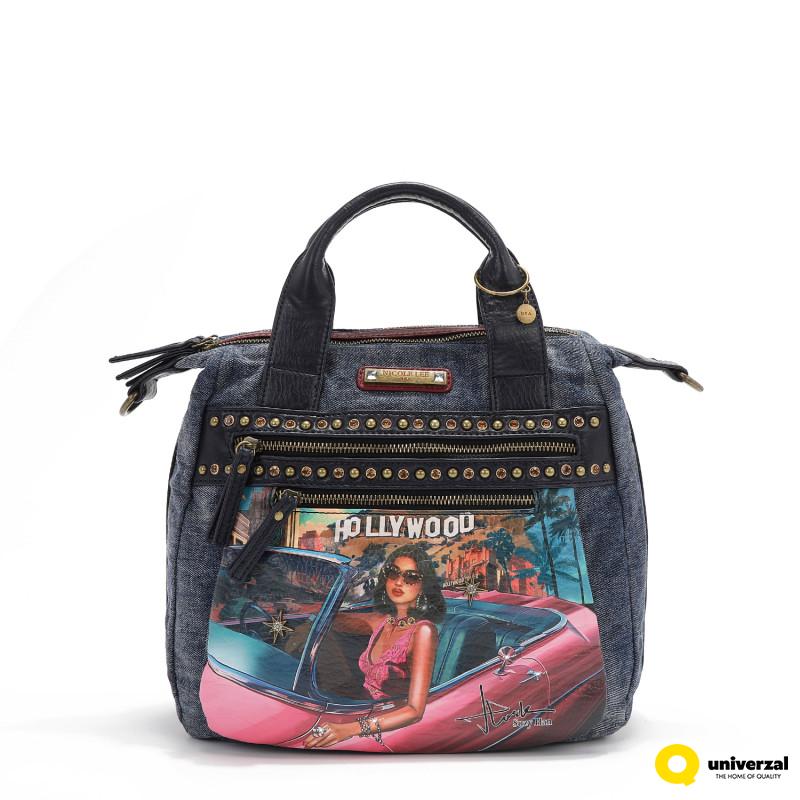 TORBA NICOLE LEE DENIM JS17139 HOLLYWOOD DRIVE FW2024 