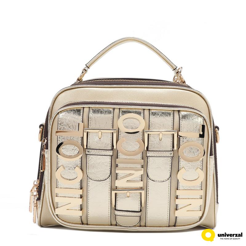 TORBA NICOLE LEE P17202 LOGO GOLD SS2025 
