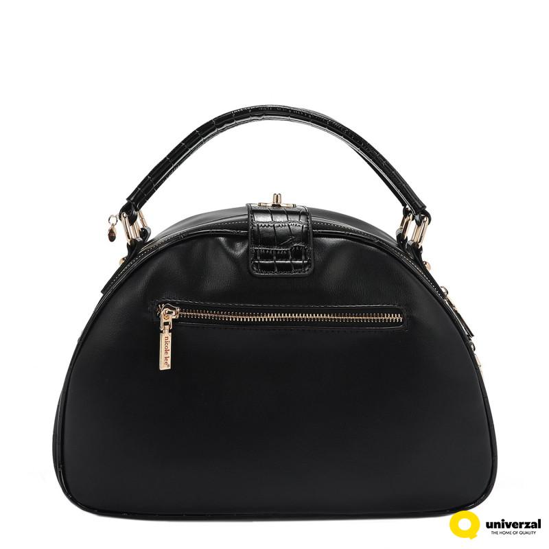 TORBA NICOLE LEE P17204 LOGO BLACK SS2025 