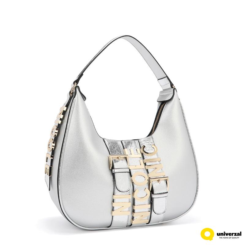 TORBA NICOLE LEE P17206 LOGO SILVER SS2025 