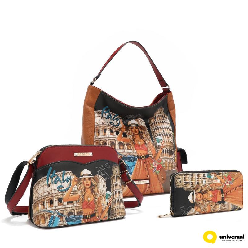SET 3PCS NICOLE LEE SET17296 MARTHA TRAVELS ITALY SS2025 