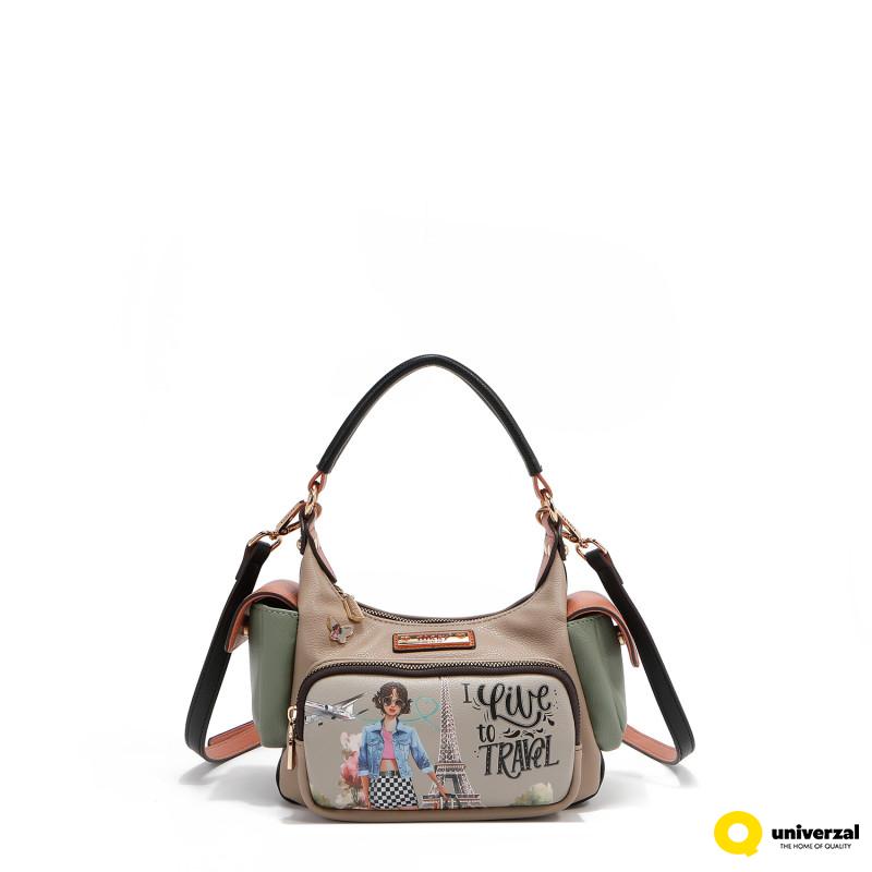 TORBA NIKKY NK12927 I LIVE TO TRAVEL SS2025 