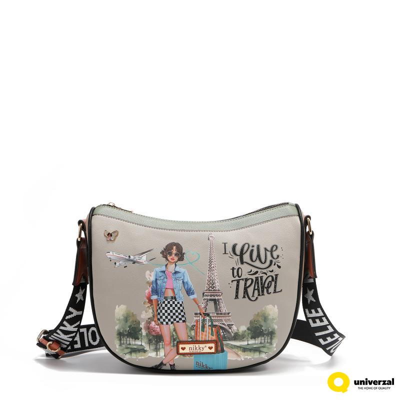 TORBA NIKKY NK12928 I LIVE TO TRAVEL SS2025 