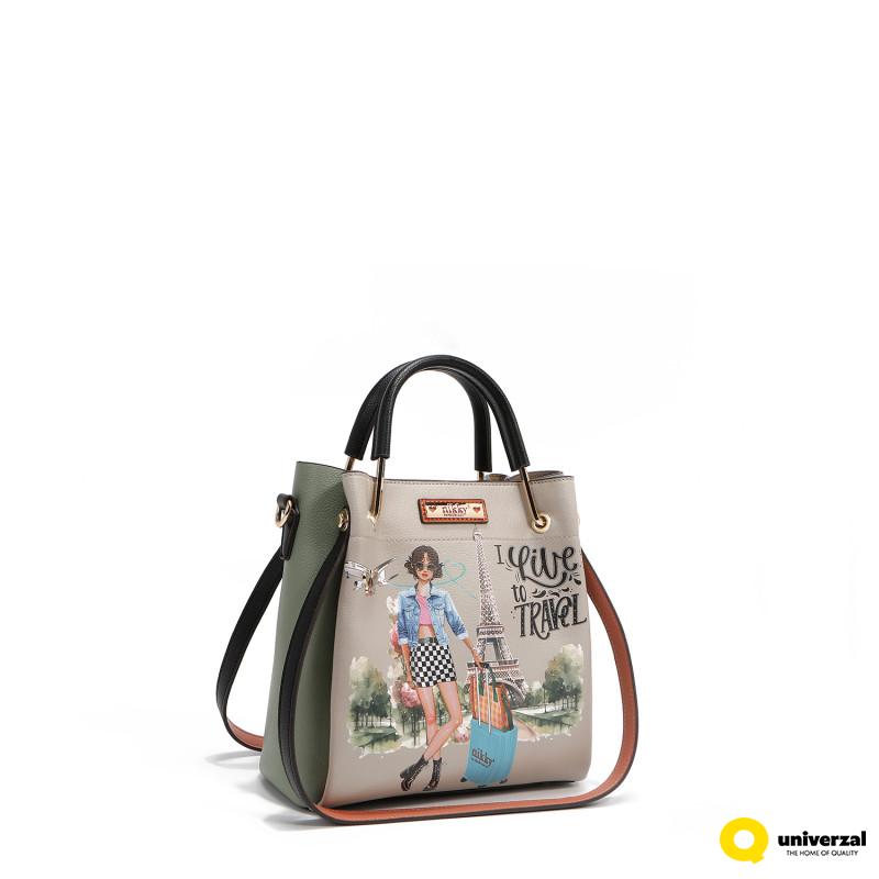 TORBA NIKKY NK12929 I LIVE TO TRAVEL SS2025 