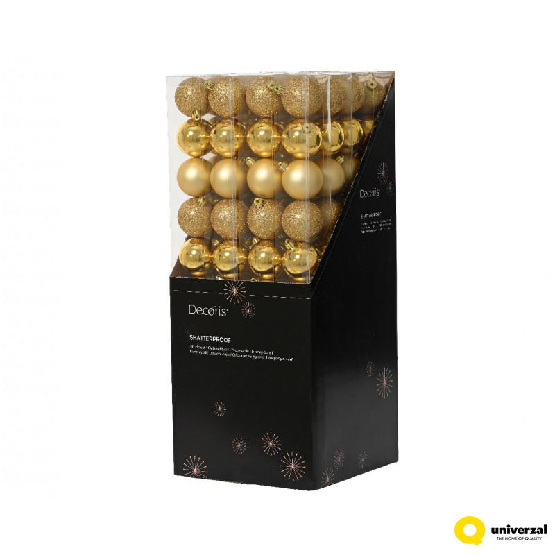 KUGLA NOVOGODIŠNJA 10/1 6CM LIGHT GOLD 020170 