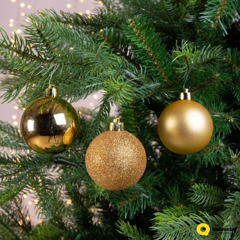 KUGLA NOVOGODIŠNJA 10/1 6CM LIGHT GOLD 020170 