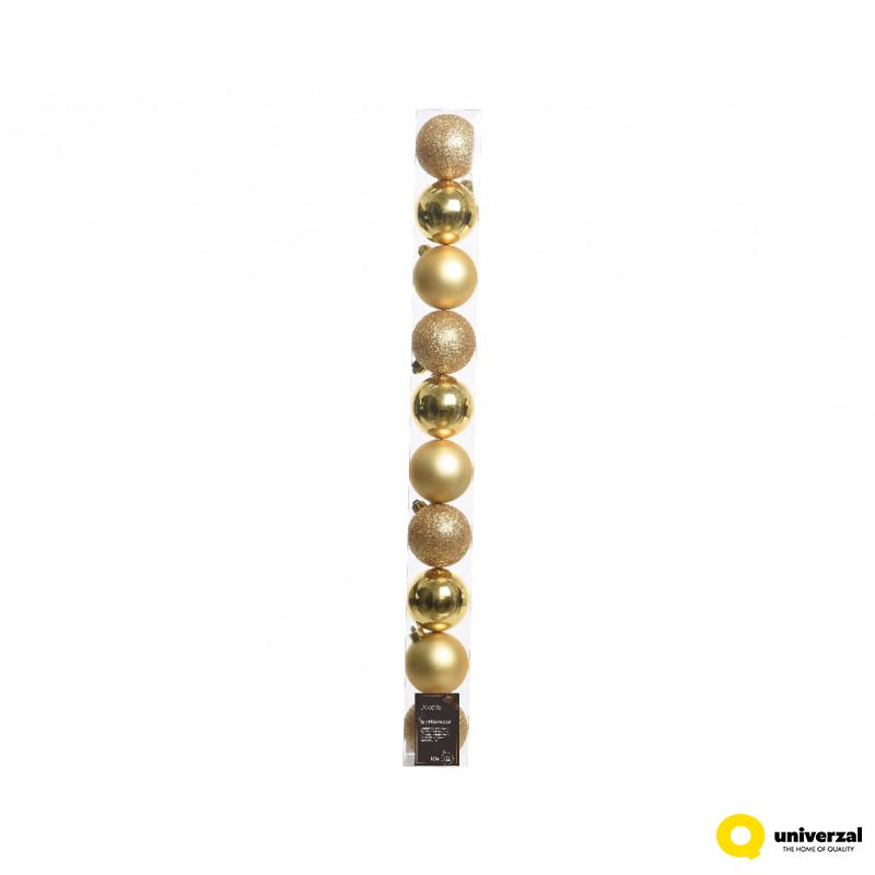 KUGLA NOVOGODIŠNJA 10/1 6CM LIGHT GOLD 020170 