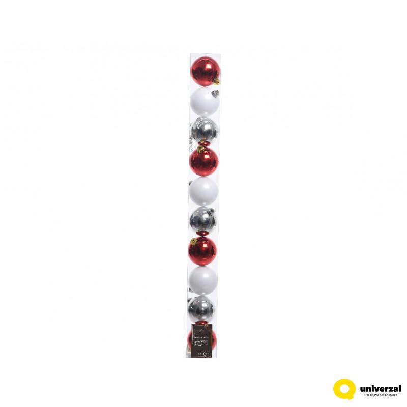 KUGLA NOVOGODIŠNJA 10/1 6CM MIX 020340 