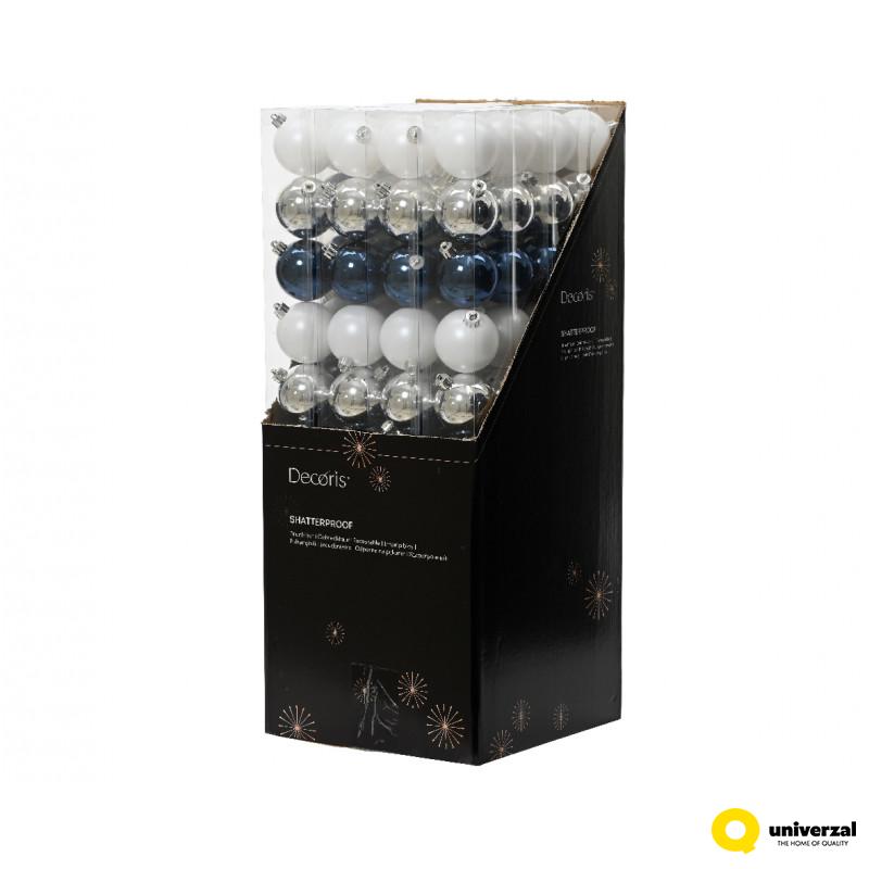 KUGLA NOVOGODIŠNJA 10/1 6CM MIX 020402 