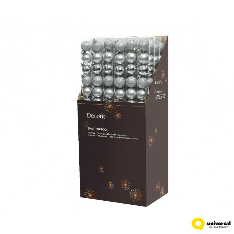 KUGLA NOVOGODIŠNJA 14/1 3CM SILVER 020457 