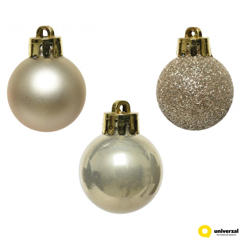 KUGLA NOVOGODIŠNJA 14/1 3CM PEARL 020462 