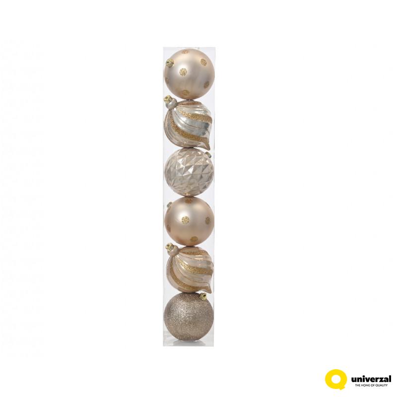 KUGLA NOVOGODIŠNJA 6/1 15CM PEARL 022367 