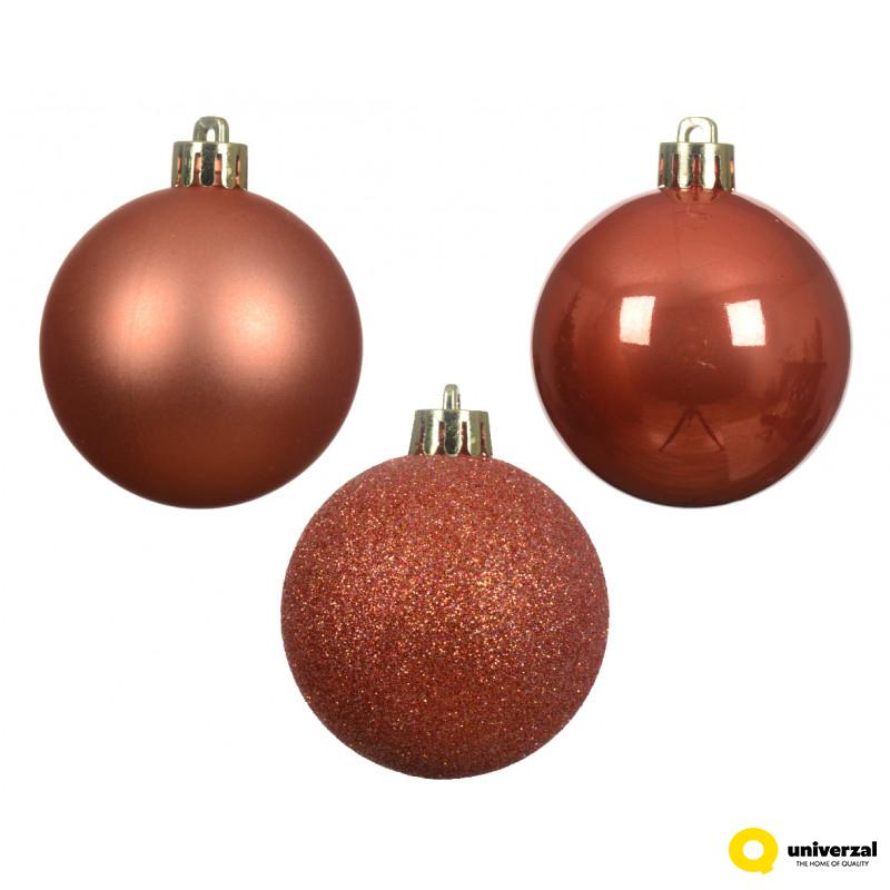 KUGLA NOVOGODIŠNJA 10/1 6CM ORANGE 022467 