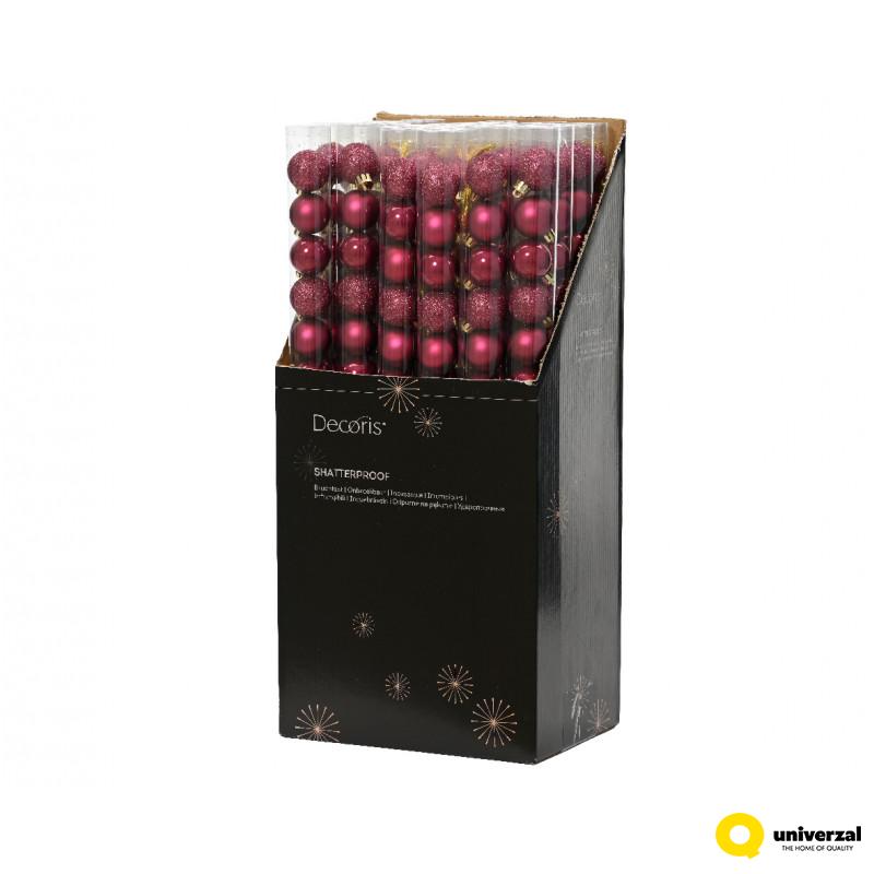 KUGLA NOVOGODIŠNJA 14/1 3CM RED ORANGE 022693 