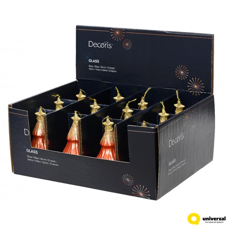 NOVOGODIŠNJI UKRAS JELKA 12.6CM ORANGE 121734 