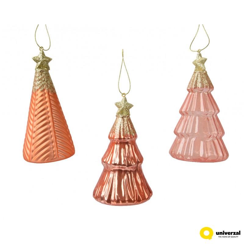 NOVOGODIŠNJI UKRAS JELKA 12.6CM ORANGE 121734 