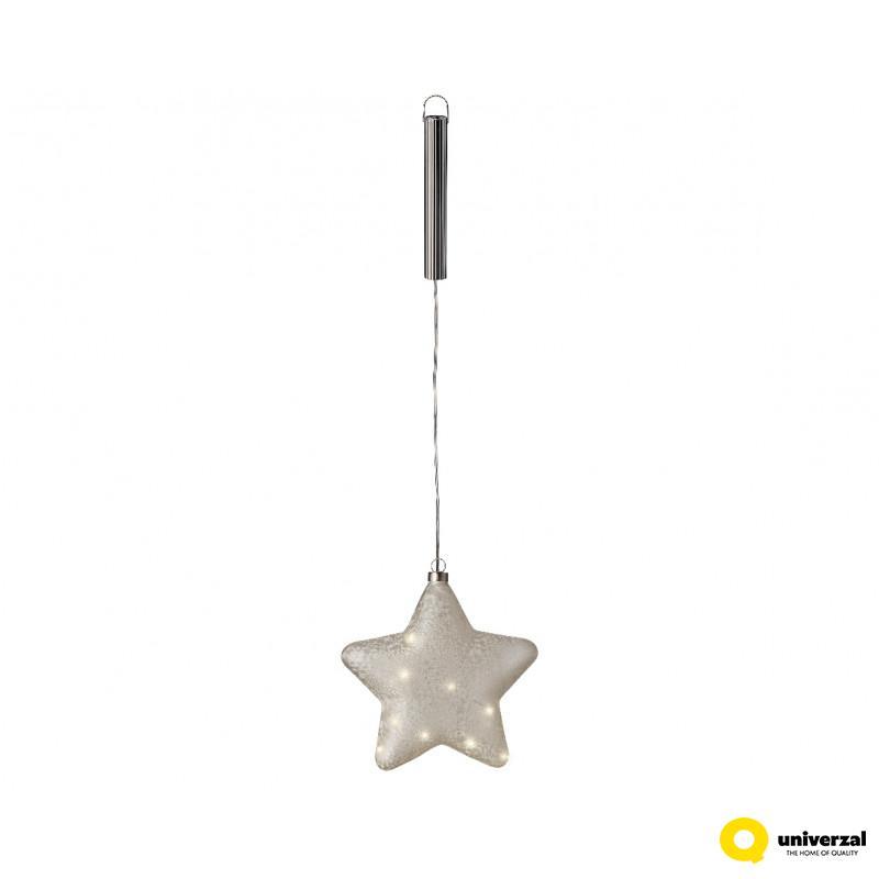 FIGURA NOVOGODIŠNJA ZVEZDA 20CM SA LAMPICAMA FROST/WARM WHITE 487011 