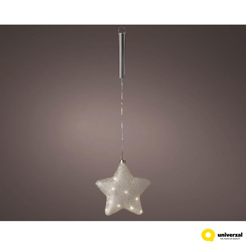 FIGURA NOVOGODIŠNJA ZVEZDA 20CM SA LAMPICAMA FROST/WARM WHITE 487011 