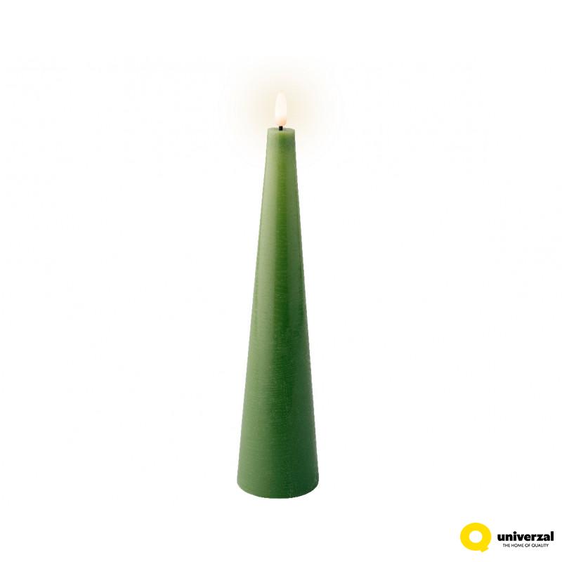 SVEĆA DEKORATIVNA ZELENA SA LED SVETLOM 5.8X27.8CM 487361 
