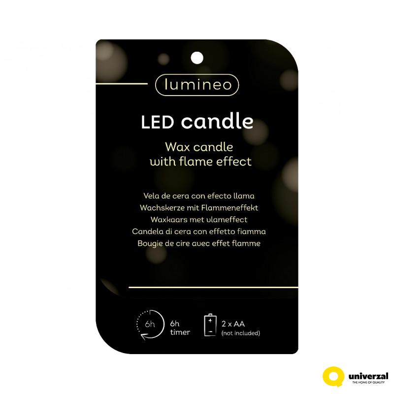SVEĆA DEKORATIVNA ZELENA SA LED SVETLOM 5.8X27.8CM 487361 