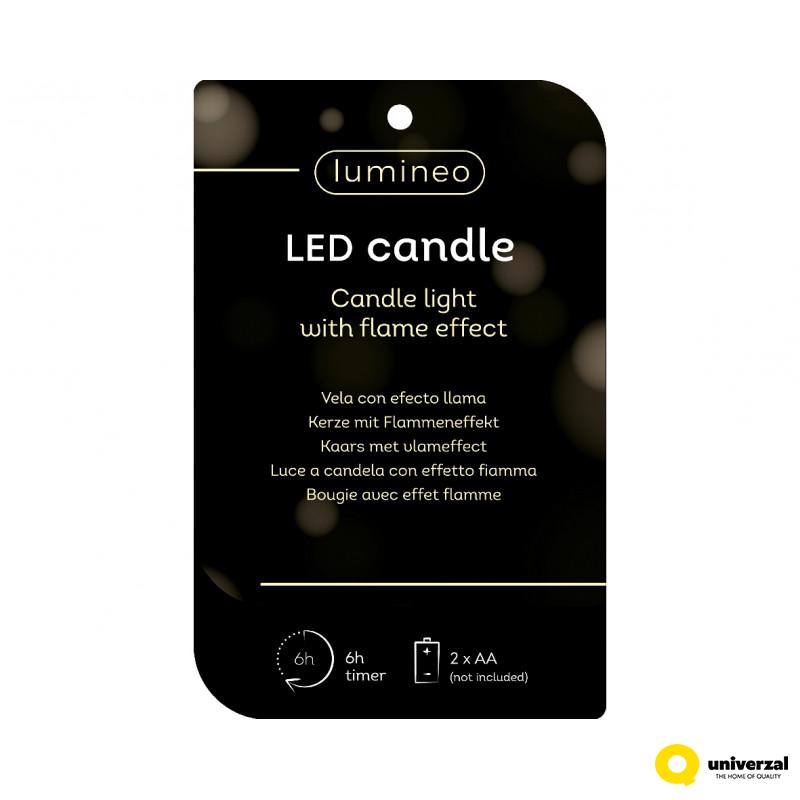 SVEĆA DEKORATIVNA ZLATNA SA LED SVETLOM 5X27.5CM 487393 
