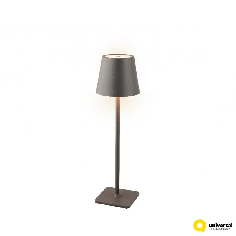 LAMPA METALNA 11X37CM SIVA 488367 